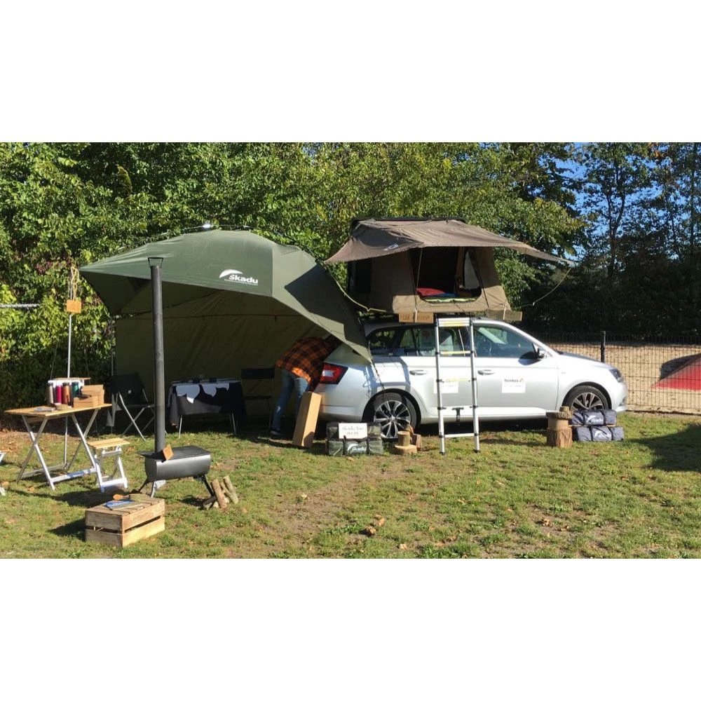 Femkes RooftoptentsSkadu Too Luifel Met Zijwanden Groen 3 Femkes RooftoptentsSkadu Too Luifel Met Zijwanden Groen