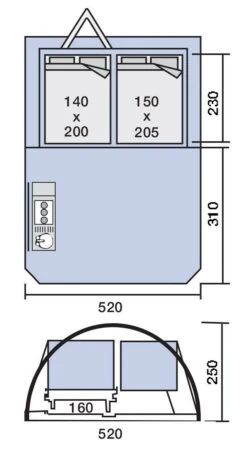 Jamet Jametic Panorama Easy AccessSpecial Edition Vouwwagen -Buiten Kamperen Winkel 100160 000 08 4