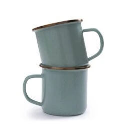 Barebones Emaille Mok 473 Ml Mint 2-pack