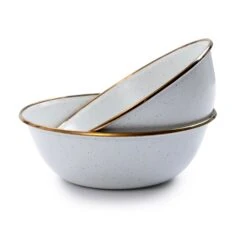 Barebones Emaille Schaal Eggshell 2-pack