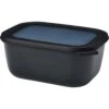 Mepal Cirqula Multikom Rechthoekig 1,5 Liter Nordic Black -Buiten Kamperen Winkel 107933 990 01