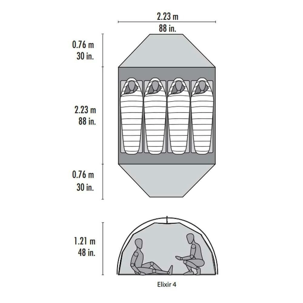 MSR Elixir 4 V2 Lichtgewicht Koepeltent 10 MSR Elixir 4 V2 Lichtgewicht Koepeltent - Afbeelding 8