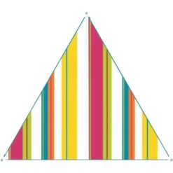 Bent Canvas Allover Set Caribbean Tarp 250 X 250 X 250 Stripe Hawaï