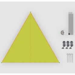 Bent Canvas Plain Set Tarp 250 X 250 X 250 Lime Punch -Buiten Kamperen Winkel 111865 300 02 2