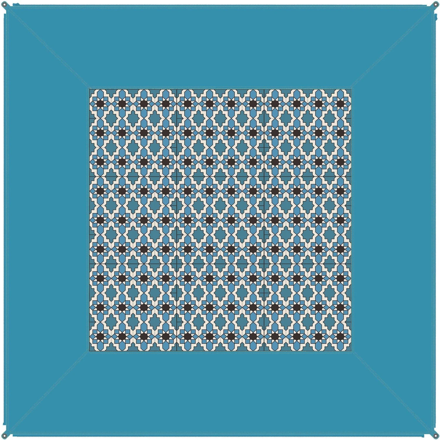 Bent Caribbean Buitenkleed Light Blue Hawaiian 4 Bent Caribbean Buitenkleed Light Blue Hawaiian - Afbeelding 2