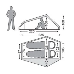 Nordisk Telemark 2 LW Lichtgewicht Tent -Buiten Kamperen Winkel 111985 300 03 1