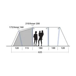 Outwell Parkdale 4PA Opblaasbare Tent -Buiten Kamperen Winkel 111991 300 12 1