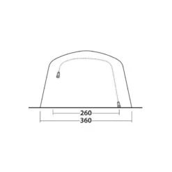 Outwell Jacksondale 5PA Opblaasbare Tent 39 Outwell Jacksondale 5PA Opblaasbare Tent -Buiten Kamperen Winkel 111995 300 19
