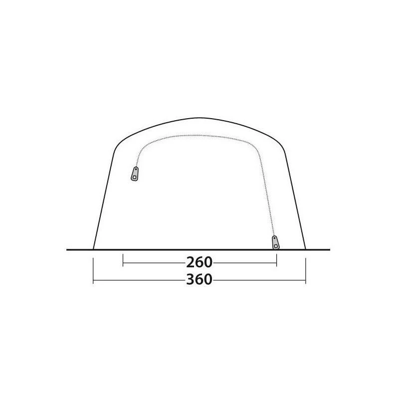 Outwell Jacksondale 5PA Opblaasbare Tent 21 Outwell Jacksondale 5PA Opblaasbare Tent - Afbeelding 19