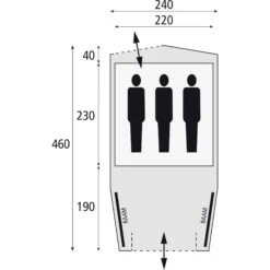 Safarica Cabana Reef 240 Tunneltent -Buiten Kamperen Winkel 112102 900 04 2