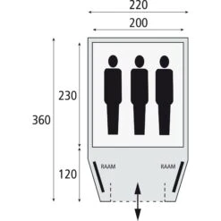 Bardani Stelvio 220 RSTC Koepeltent -Buiten Kamperen Winkel 112148 180 05 1