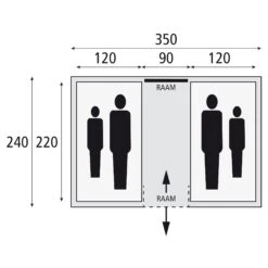 Bardani Amigo 350 RSTC Vis-a-vis Tent -Buiten Kamperen Winkel 112153 180 09 3