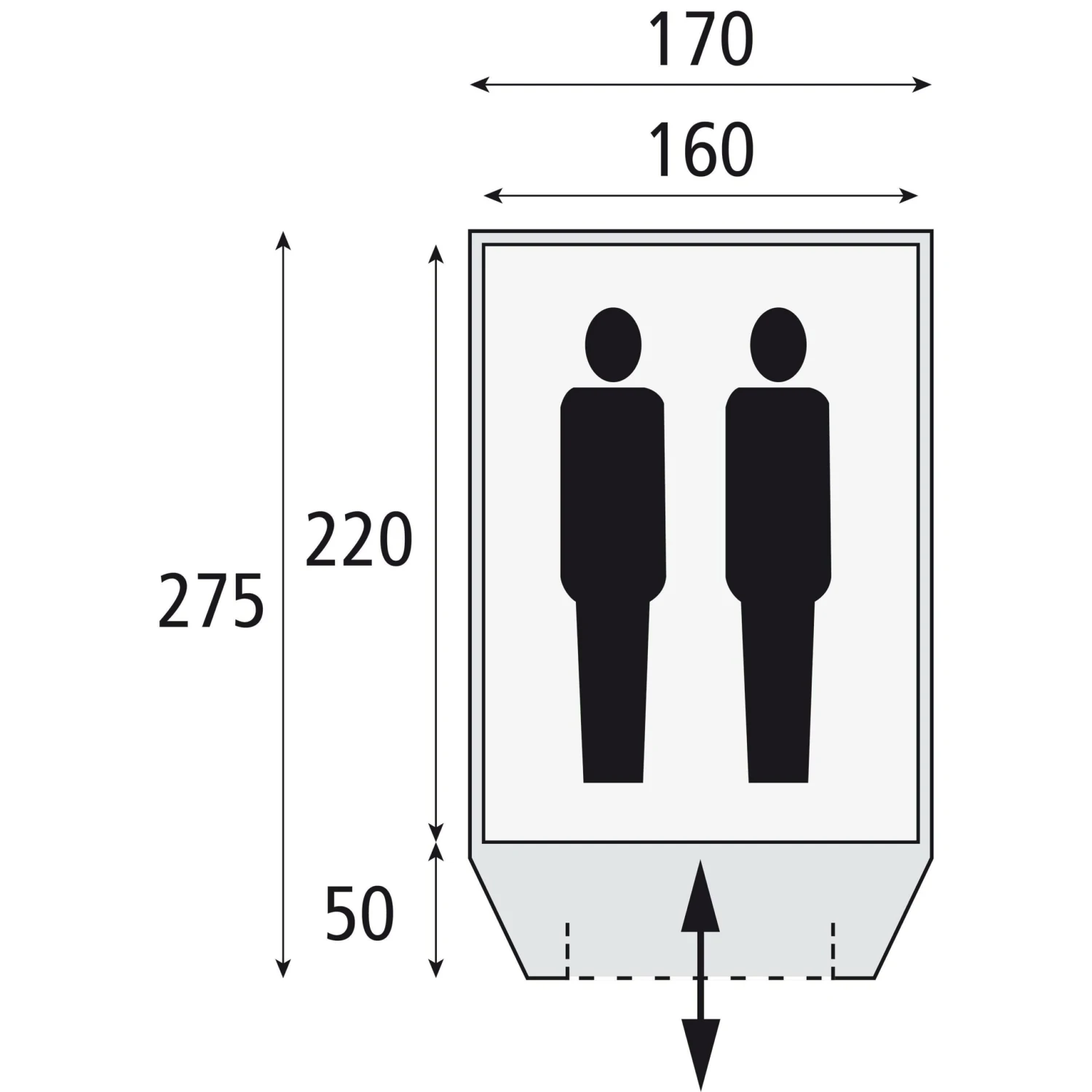 Safarica Dakar 170 TC Koepeltent 4 Safarica Dakar 170 TC Koepeltent - Afbeelding 2