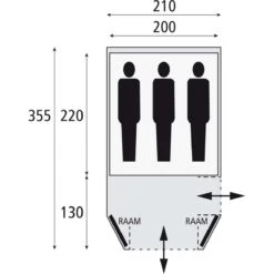 Safarica Laguna 210 Koepeltent 2022 -Buiten Kamperen Winkel 112203 900 02