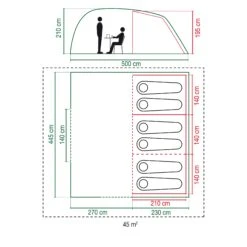 Coleman Vespucci 6 Tunneltent -Buiten Kamperen Winkel 112320 300 03