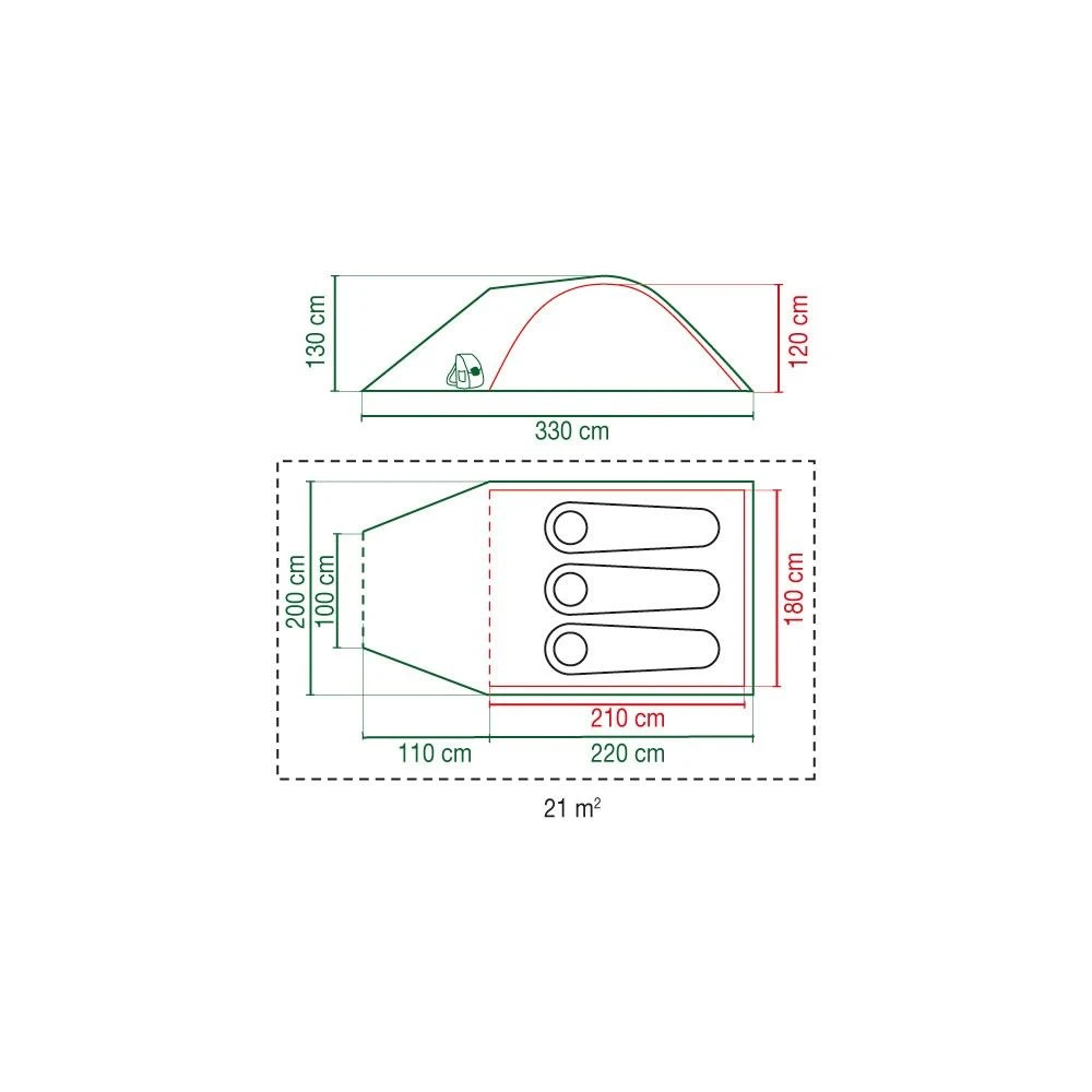 Coleman Kobuk Valley 3 Koepeltent 5 Coleman Kobuk Valley 3 Koepeltent - Afbeelding 3