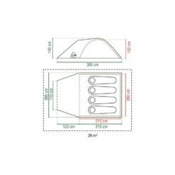 Coleman Kobuk Valley 4 Koepeltent -Buiten Kamperen Winkel 112325 300 03 1