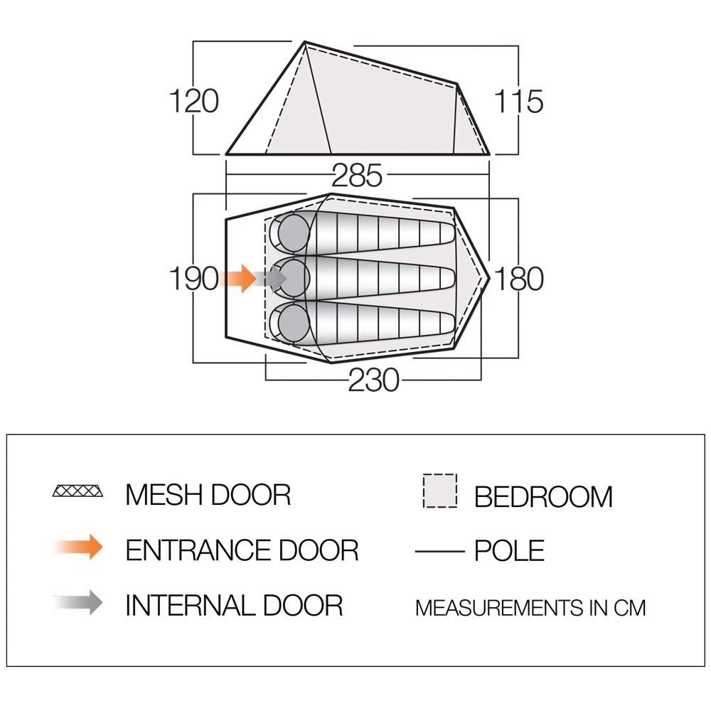 Vango Soul 300 Tunneltent 6 Vango Soul 300 Tunneltent - Afbeelding 4