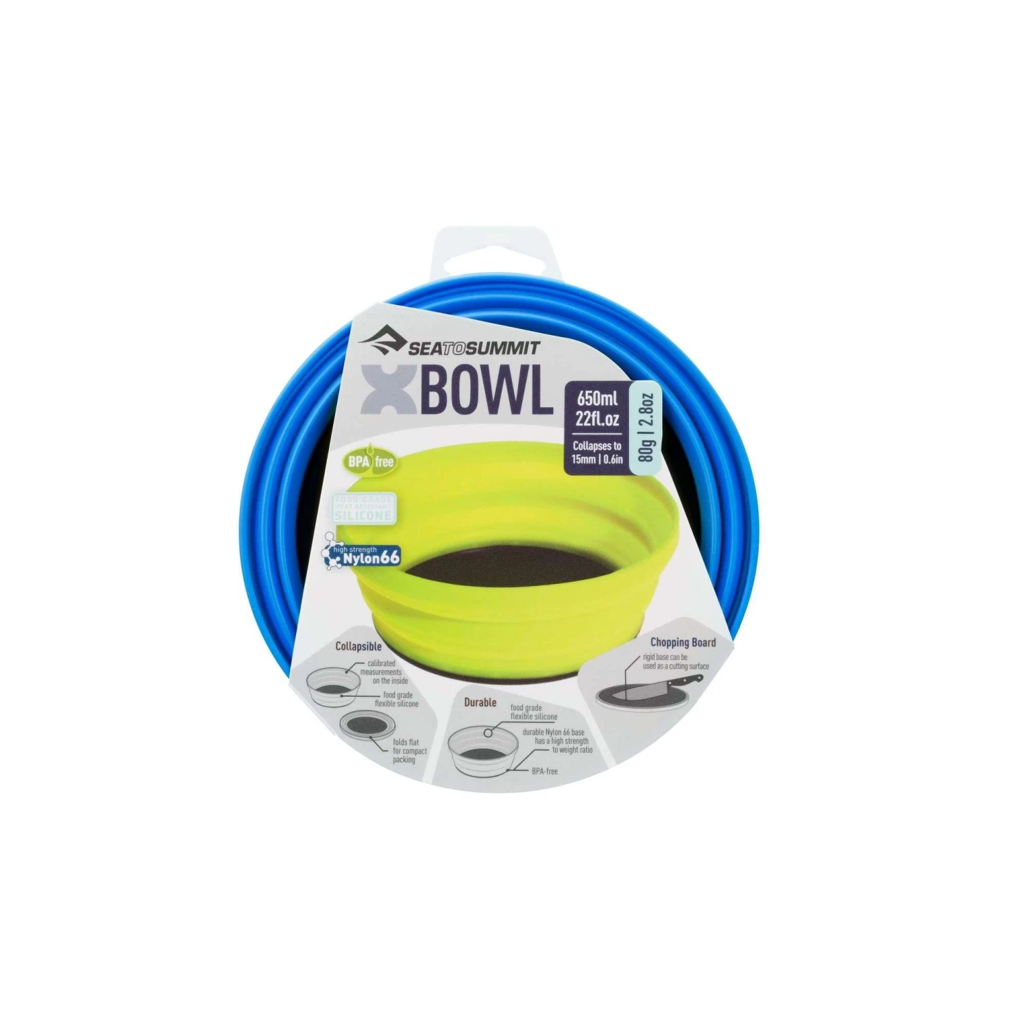 Sea To SummitX-bowl Opvouwbare Schaal 650 Ml Blue 6 Sea To SummitX-bowl Opvouwbare Schaal 650 Ml Blue - Afbeelding 4