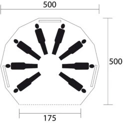 De WitSherpa 500 Groepstent Inclusief Binnentent -Buiten Kamperen Winkel 124802 000 03