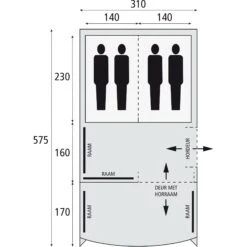 Safarica Pacific Reef 310 TC Tunneltent -Buiten Kamperen Winkel 125571 000 06