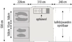 Europa CamperSunrider XL Deluxe Vouwwagen 2023 -Buiten Kamperen Winkel 132323 000 13 1