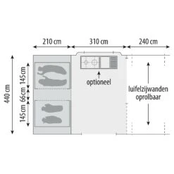 Europa CamperSunrider Basic Vouwwagen 2023 -Buiten Kamperen Winkel 132327 000 13