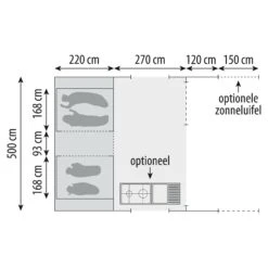 Cabanon Monaco Deluxe Vouwwagen 2023 31 Cabanon Monaco Deluxe Vouwwagen 2023 -Buiten Kamperen Winkel 132330 180 14