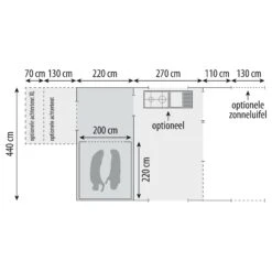 Cabanon Malawi 2.0 Royale Deluxe Vouwwagen 2023 -Buiten Kamperen Winkel 132334 000 18