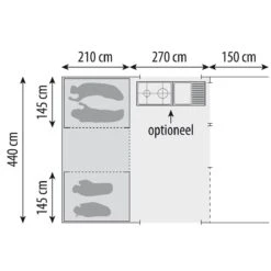 Cabanon Manga Deluxe Vouwwagen 2023 -Buiten Kamperen Winkel 132339 000 15