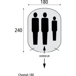 Safarica Cheetah 180 Pop Up Tent -Buiten Kamperen Winkel 139680 900 05