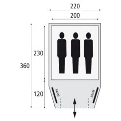 Bardani Stelvio 220 Koepeltent 2023 -Buiten Kamperen Winkel 139681 000 07