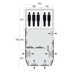 Bardani Royal Prestige 350 Air RSC Opblaasbare Tent 2023 -Buiten Kamperen Winkel 139911 000 09