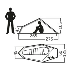 Nordisk Svalbard 1 PU Lichtgewicht Tunneltent -Buiten Kamperen Winkel 142179 300 09