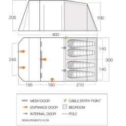 Vango Lismore 450 Tunneltent 11 Vango Lismore 450 Tunneltent -Buiten Kamperen Winkel 143525 900 05