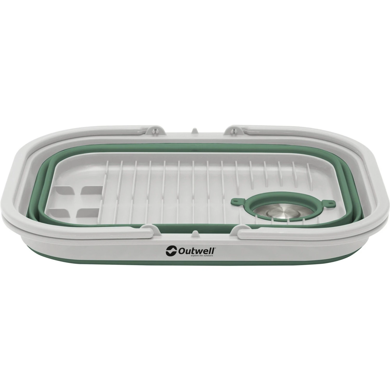 Outwell Collaps Opvouwbare Afwasteil Met Handvat En Deksel Shadow Green 4 Outwell Collaps Opvouwbare Afwasteil Met Handvat En Deksel Shadow Green - Afbeelding 2