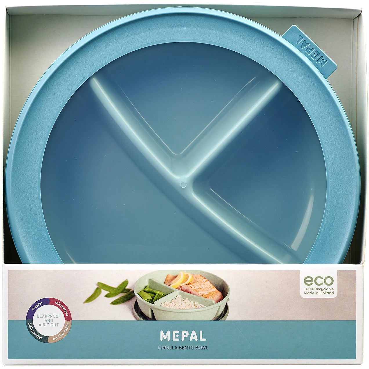 Mepal Cirqula Bento Multikom Rond 1 Liter Nordic Green 4 Mepal Cirqula Bento Multikom Rond 1 Liter Nordic Green - Afbeelding 2